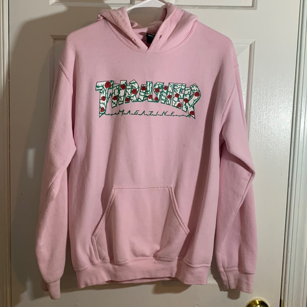 Pink THRASHER hoodie